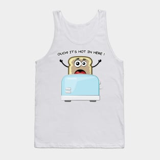 Funny Burned Bread Jumps from the Hot Toaster Tank Top